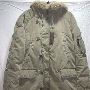 POLO by R.L. Faux Fur Trim Men’s Coat